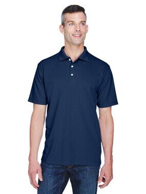 NEW Ultraclub Men’s Navy Performance Polo Shirt